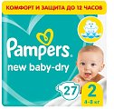 Купить pampers new baby (памперс) подгузники 2 мини 4-8кг, 27шт в Семенове