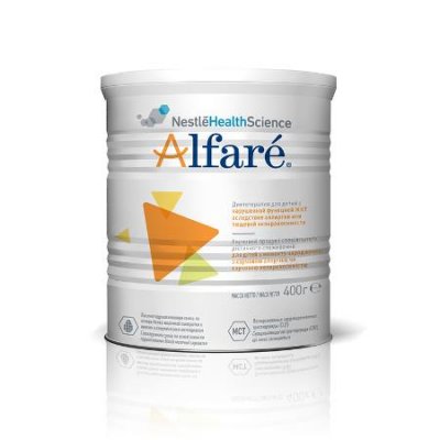 Купить alfare (алфаре) лечебная смесь при аллергии к белкам коровьего молока у детей с рождения, 400г в Семенове