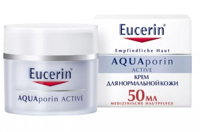 Купить eucerin aquaporin active (эуцерин) крем для лица для чувствительной, норм и комбинир кожи интенсивное увлажнение 50 мл в Семенове