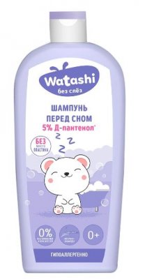 Купить watashi (ваташи) шампунь успокаивающий перед сном детский 0+, 250 мл в Семенове