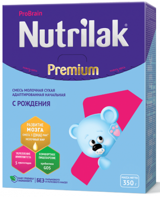 Купить нутрилак премиум 1 (nutrilak premium 1) молочная смесь с рождения, 350г в Семенове