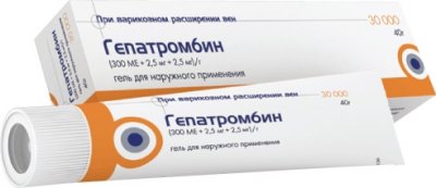 Купить гепатромбин, гель для наружного применения (300ме+2,5мг+2,5мг)/г, 40г в Семенове