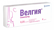 Купить велгия, раствор для подкожного введения 0.25 мг/доза 1,5мл шприц-ручка 1шт с иглами 5шт в Семенове