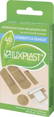 Купить luxplast (люкспласт) пластырь неткевая основа универсальный набор, 40 шт в Семенове