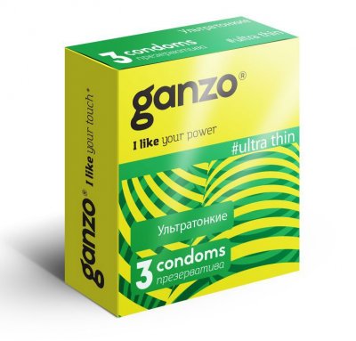 Купить ganzo (ганзо) презервативы ультра твин 3шт в Семенове