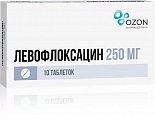 Купить левофлоксацин, таблетки, покрытые пленочной оболочкой 250мг, 10 шт в Семенове