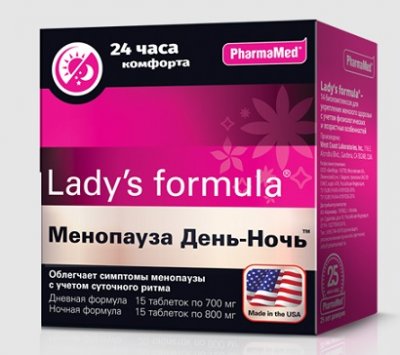 Купить lady's formula (леди-с формула) менопауза день-ночь, таблетки 15 шт+15 шт бад в Семенове
