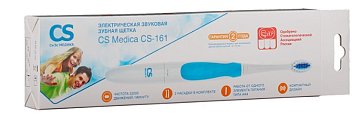 Зубная щетка электрическая звуковая CS Medica CS-161 голубая, 1 шт