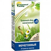 Купить травяной сбор здоровый выбор №6 мочегонный, фильтр-пакеты 1,5г, 20 шт бад в Семенове