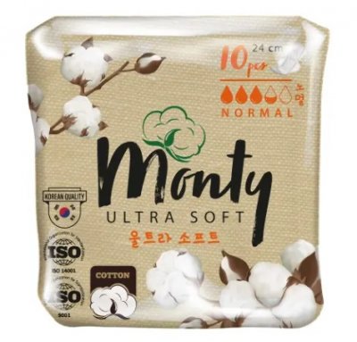 Купить monty (монти) ultra soft прокладки нормал плюс, 10 шт в Семенове