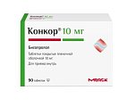 Купить конкор, таблетки покрытые пленочной оболочкой 10мг 90 шт. в Семенове