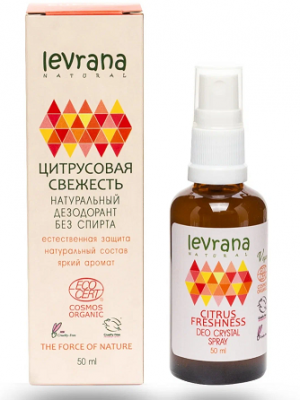 Купить levrana (леврана) дезодорант цитрусовая свежесть, 50мл в Семенове