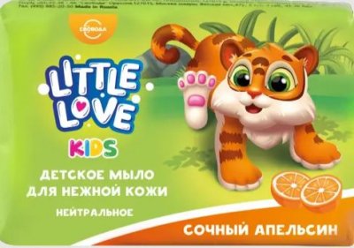 Купить little love (литтл лав) мыло для нежной кожи детское сочный апельсин 90 гр в Семенове