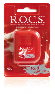 Купить рокс (r.o.c.s) зубная нить расширяющая рокс red edition 40м в Семенове