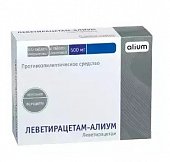Купить леветирацетам-алиум, таблетки покрытые пленочной оболочкой 500мг, 60 шт в Семенове
