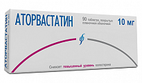Купить аторвастатин, таблетки, покрытые пленочной оболочкой 10мг, 90 шт в Семенове