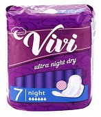 Купить vivi (виви) прокладки ночные ultra dry, 7 шт в Семенове