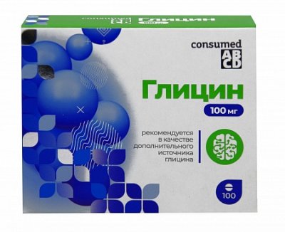 Купить глицин консумед (consumed), таблетки 100мг, 100 шт бад в Семенове