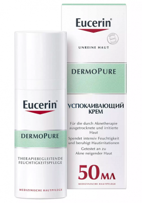 Купить eucerin dermopure (эуцерин) крем для лица для проблемной кожи успокаивающий 50 мл в Семенове