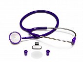 Купить стетоскоп amrus (амрус) 04-ам410 premium медицинский двухсторонний терапевтический, фиолетовый в Семенове