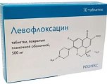 Купить левофлоксацин, таблетки, покрытые пленочной оболочкой 500мг, 10 шт в Семенове