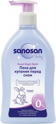 Купить sanosan baby (саносан) пена для купания перед сном 400мл в Семенове