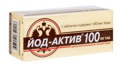 Купить йод-актив 100мкг, таблетки 60 шт бад в Семенове