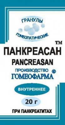 Купить панкреасан, гранулы гомеопатические, 20г в Семенове
