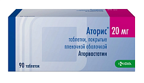 Купить аторис, таблетки, покрытые пленочной оболочкой 20мг, 90 шт в Семенове