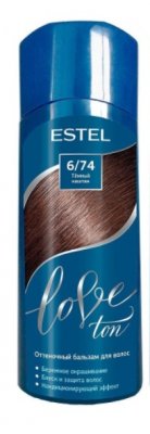 Купить estel (эстель) бальзам для волос оттеночный love ton 150мл тон 6/74 темный каштан в Семенове