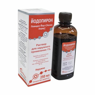 Купить йодопирон, раствор для наружного применения 1%, флакон 250мл в Семенове