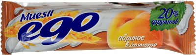 Купить мюсли эго батончик, абрикос в йогурте 25г (l.d.с. lolly s.r.o., словения) в Семенове