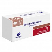 Купить моксонидин-канон, таблетки, покрытые пленочной оболочкой 0,3мг, 28 шт в Семенове