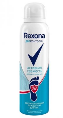 Купить rexona (рексона) дезодорант-аэрозоль для ног деоконтроль активная свежесть, 150мл в Семенове