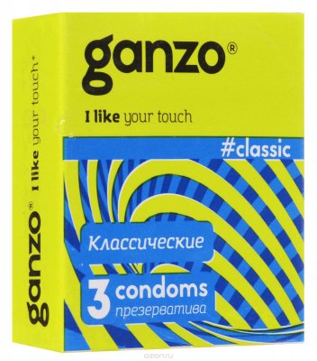 Купить ganzo (ганзо) презервативы классик 3шт в Семенове