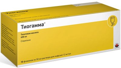 Купить тиогамма, раствор для инфузий 12мг/мл, флакон 50мл, 10 шт в Семенове