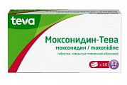 Купить моксонидин-тева, таблетки покрытые пленочной оболочкой 0,2 мг, 60 шт в Семенове