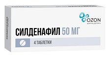 Купить силденафил, таблетки, покрытые пленочной оболочкой 50мг, 4 шт в Семенове