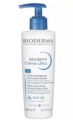 Купить bioderma atoderm (биодерма) крем для лица и тела ультра с помпой, 200мл в Семенове