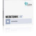 Купить мелатонин, таблетки, покрытые пленочной оболочкой 3мг, 60 шт в Семенове