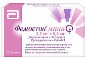 Купить фемостон мини, таблетки, покрытые пленочной оболочкой 2,5мг+0,5мг, 28 шт в Семенове
