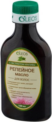 Купить oleos (олеос) масло репейное с экстрактом крапивы 100мл в Семенове