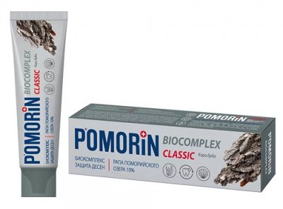 Купить pomorin (поморин) зубная паста классик биокомплекс, 100мл в Семенове