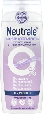 Купить neutrale (нейтрал) бальзам-ополаскиватель восстановление для сухих, тонких и ломких волос 250мл в Семенове