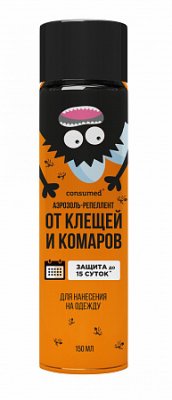 Купить репеллент от клещей и комаров консумед (consumed), аэрозоль 150мл в Семенове