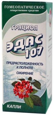 Купить эдас-107 грациол (полнота), капли для приема внутрь гомеопатические, 25мл в Семенове