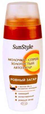 Купить санстайл (sunstyle) автозагар молочко-спрей золотистый, 125мл в Семенове