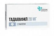 Купить тадалафил, таблетки, покрытые пленочной оболочкой 20мг, 2 шт в Семенове