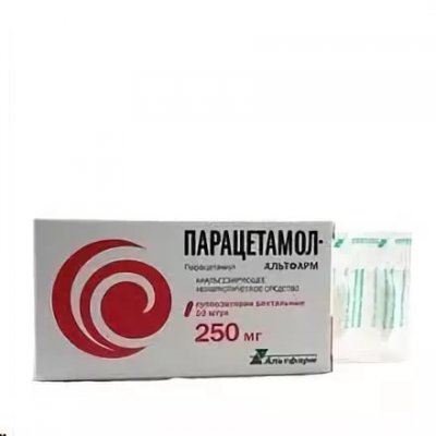 Купить парацетамол-альтфарм, суппозитории ректальные 250мг, 10 шт в Семенове