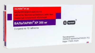 Купить вальпарин хр, таблетки пролонгированного действия, покрытые пленочной оболочкой 300мг, 30 шт в Семенове
